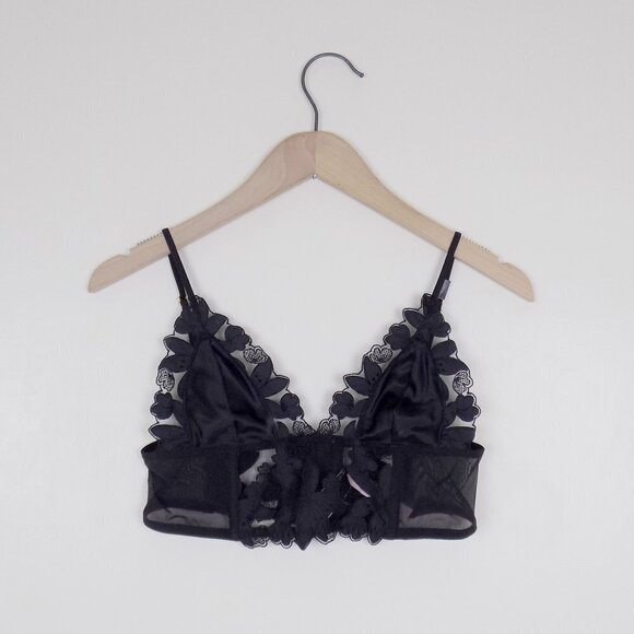 new with tags Victoria's Secret VS embroidered floral bralette crop top … - Picture 5 of 12
